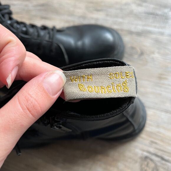 Dr Martens Jadon Platform Black Smooth Leather Zip Boots Women's 11 / EU 43 - Picture 9 of 11